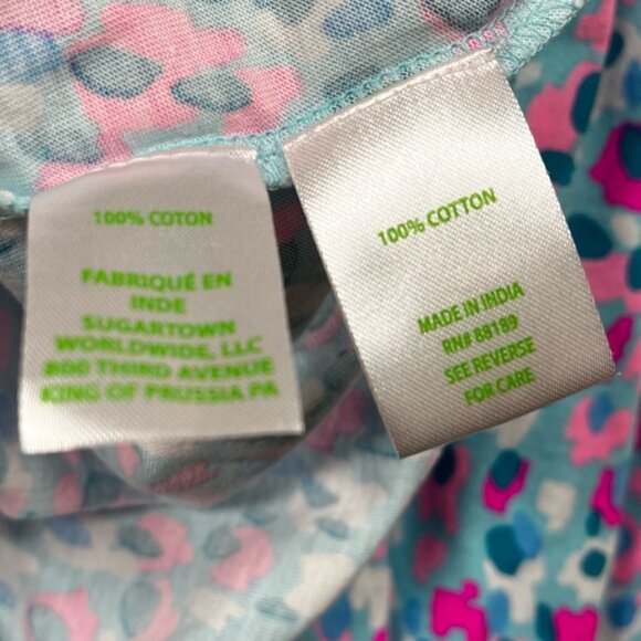 Lilly Pulitzer Blue and Pink Patterned tiered flowy dress size XXS - Picture 8 of 8